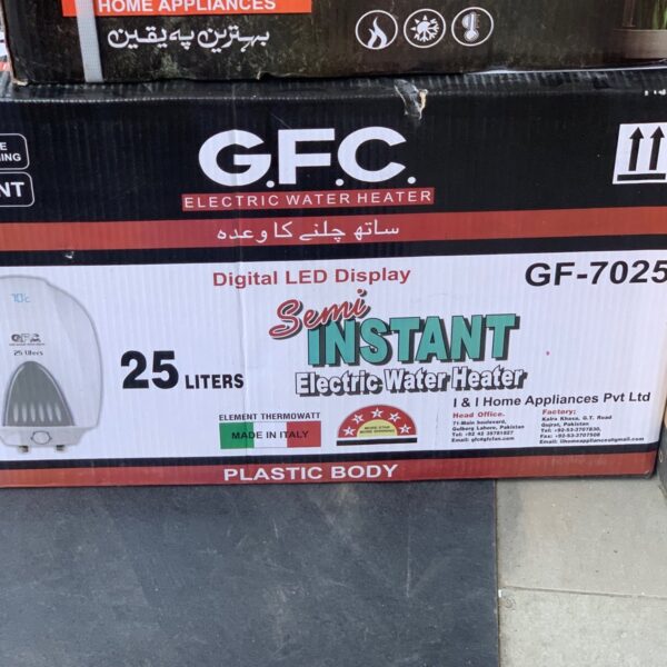 Gfc Semi Instant Electric Water Heater-25 Liters
